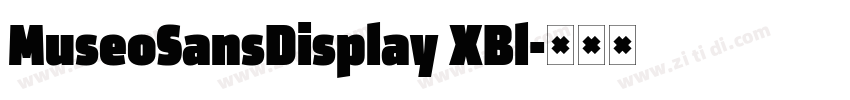 MuseoSansDisplay XBl字体转换